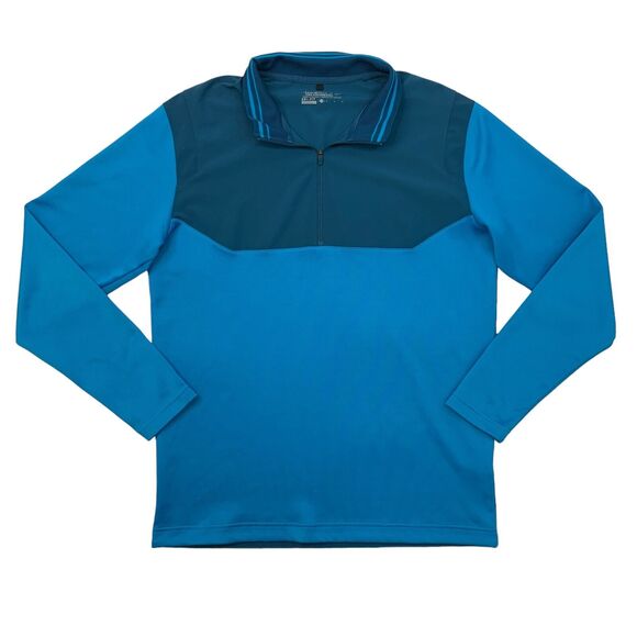 Nike Golf Pullover Men Medium Lagoon Half Zip DriFit Tour Performance Sweatshirt - Picture 1 of 15